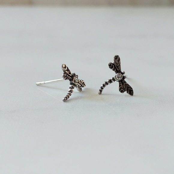 3/$25 Dragonfly Stud Earrings | 925 Silver - Picture 5 of 8
